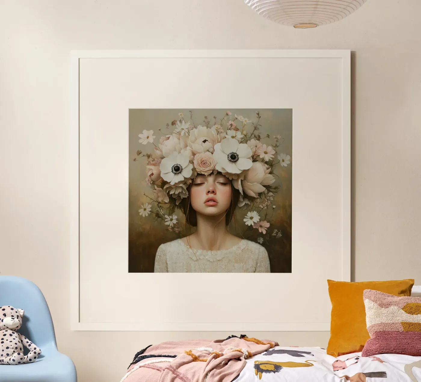 Blumenmädchen Poster von Modern Muse