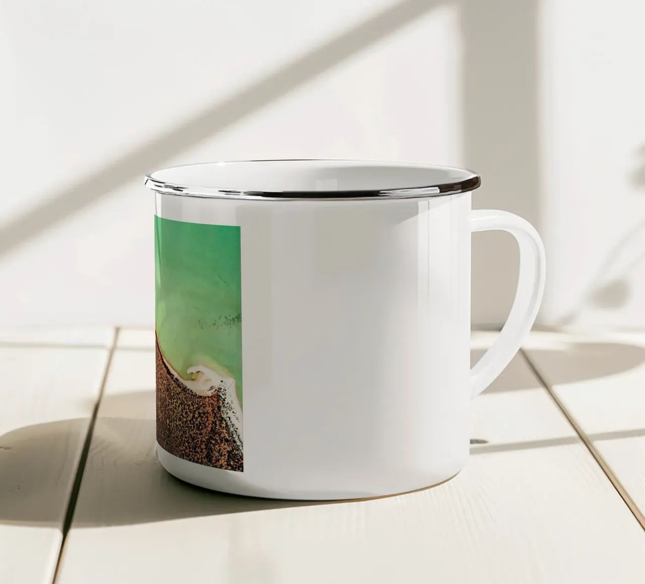 Shark Bay 10 tazza in smalto da Simon Butterworth