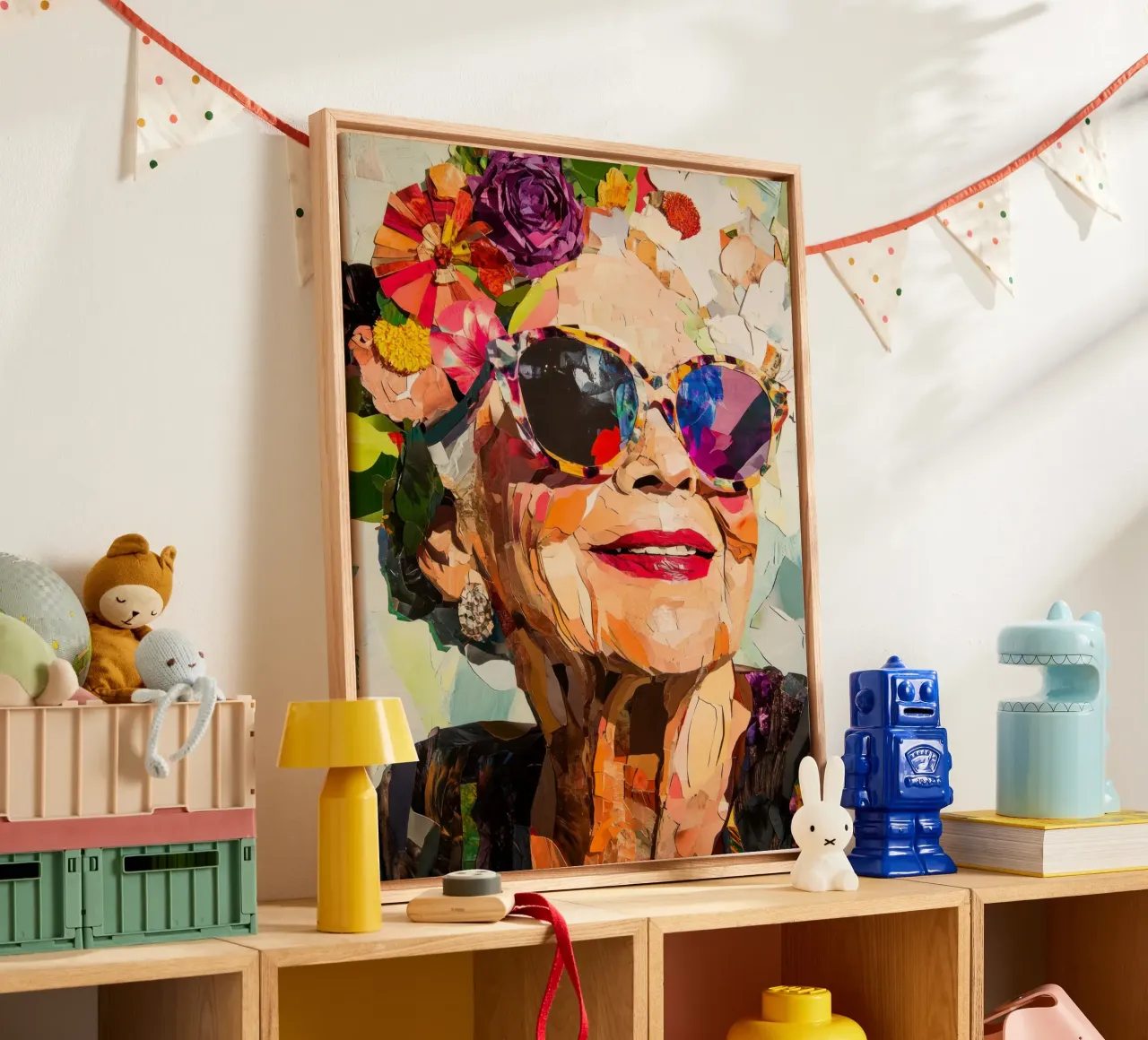 Un dynamisme intemporel toile avec Caisse américaine de Modern Muse