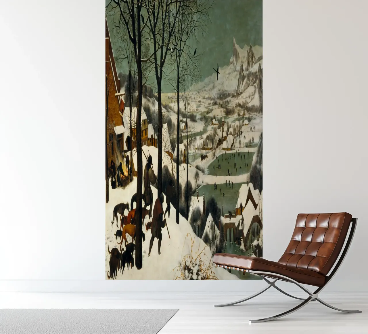 Pieter Bruegel der Ältere - Die Jäger im Schnee (1565) Fototapete von William Store