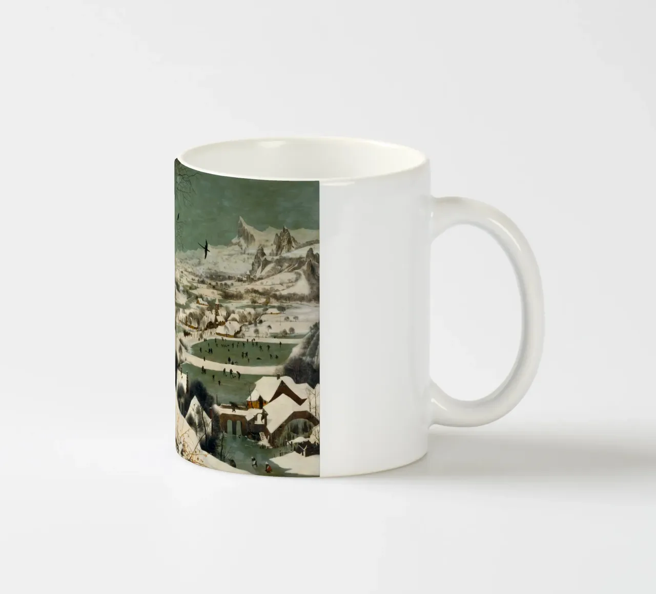 Pieter Bruegel il Vecchio - I cacciatori nella neve (1565) tazza in ceramica da William Store
