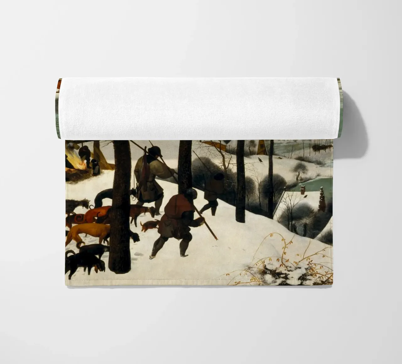 Pieter Bruegel il Vecchio - I cacciatori nella neve (1565) telo mare da William Store