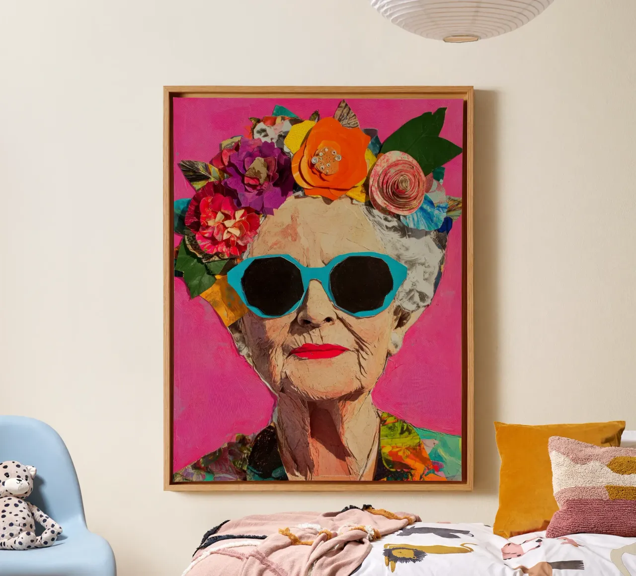 Tijdperk van uitstraling canvas met Baklijst van Modern Muse