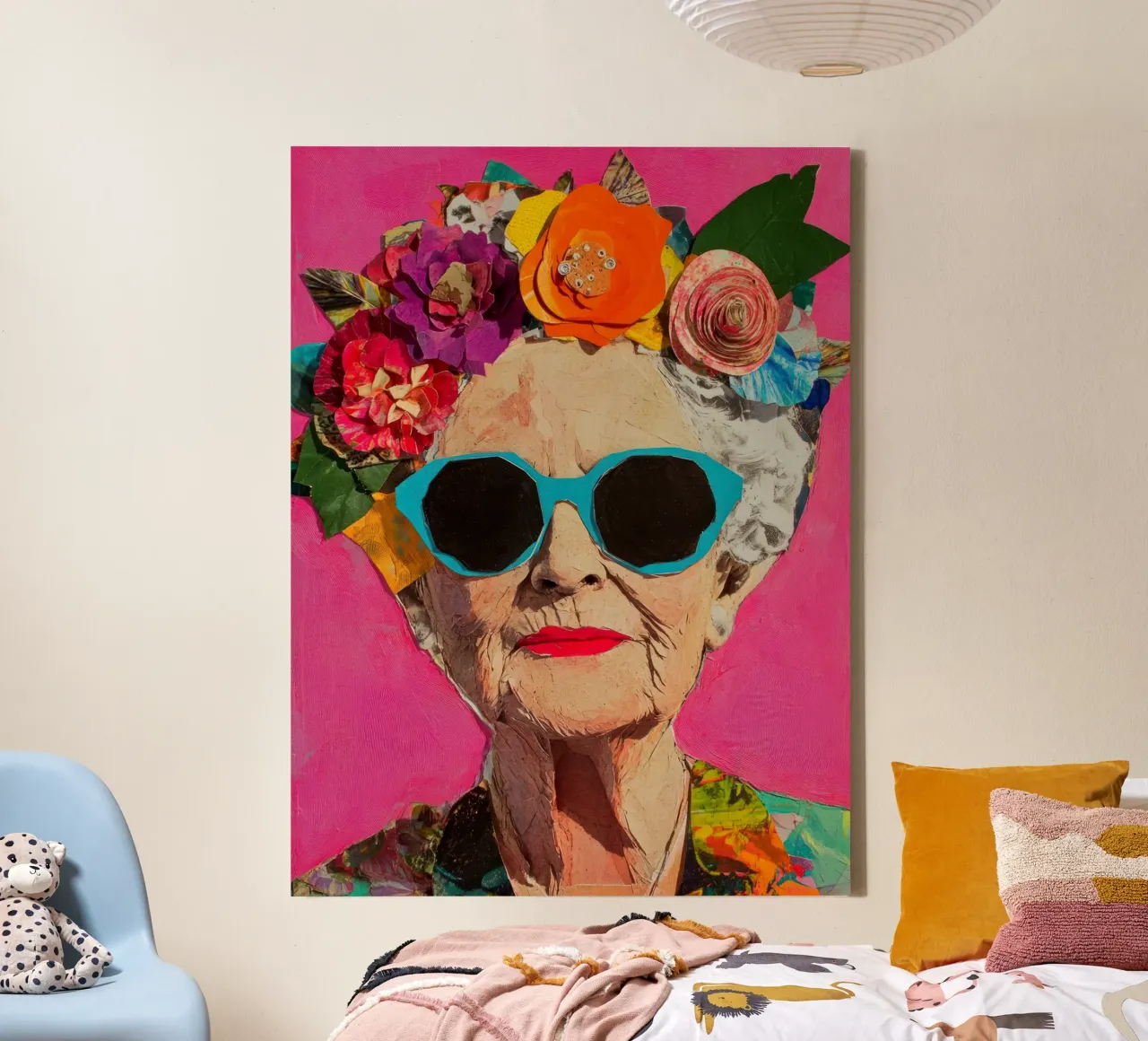 Tijdperk van uitstraling canvas met Baklijst van Modern Muse