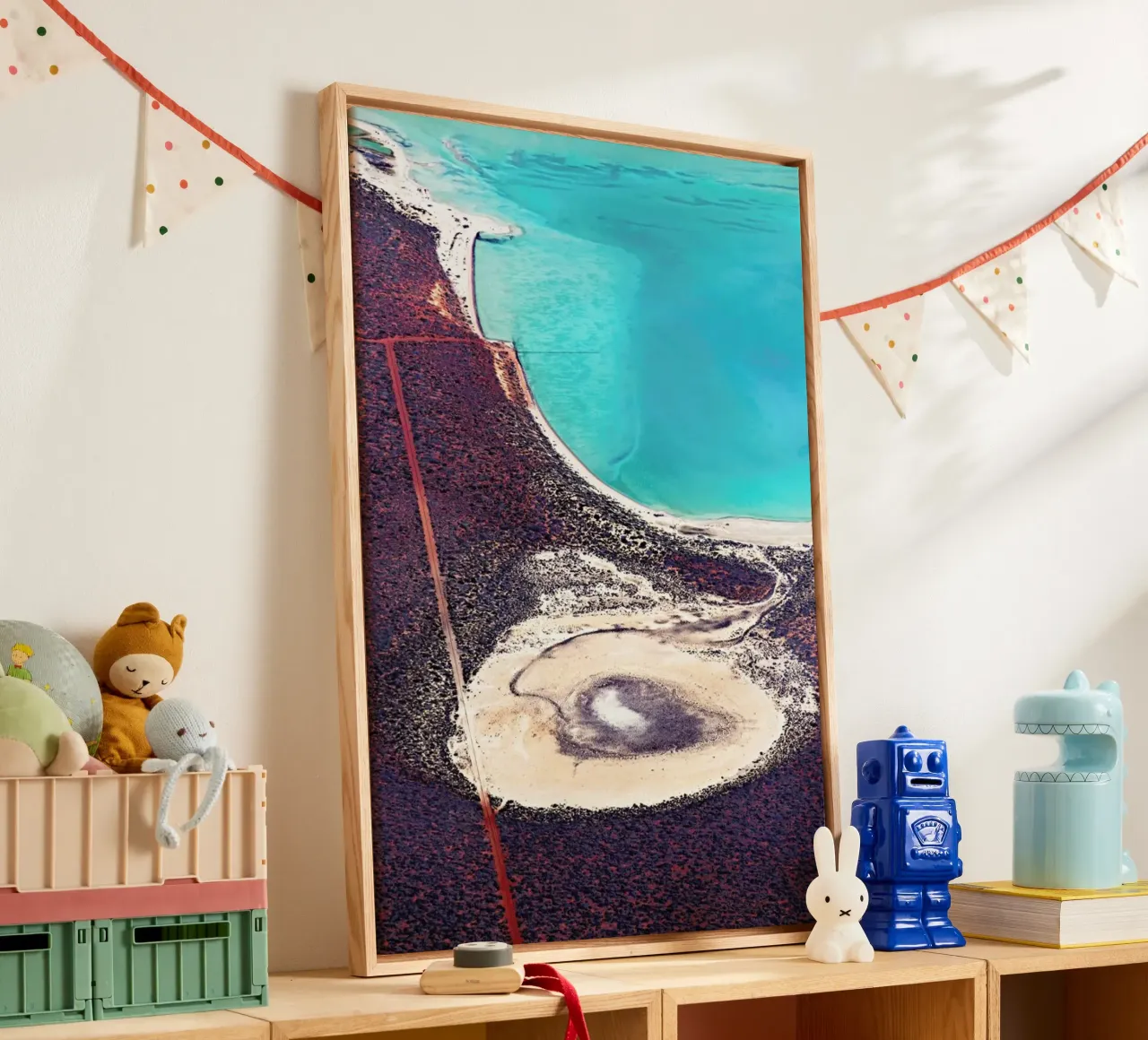 Shark Bay 12 tela con Cornice a cassetta da Simon Butterworth