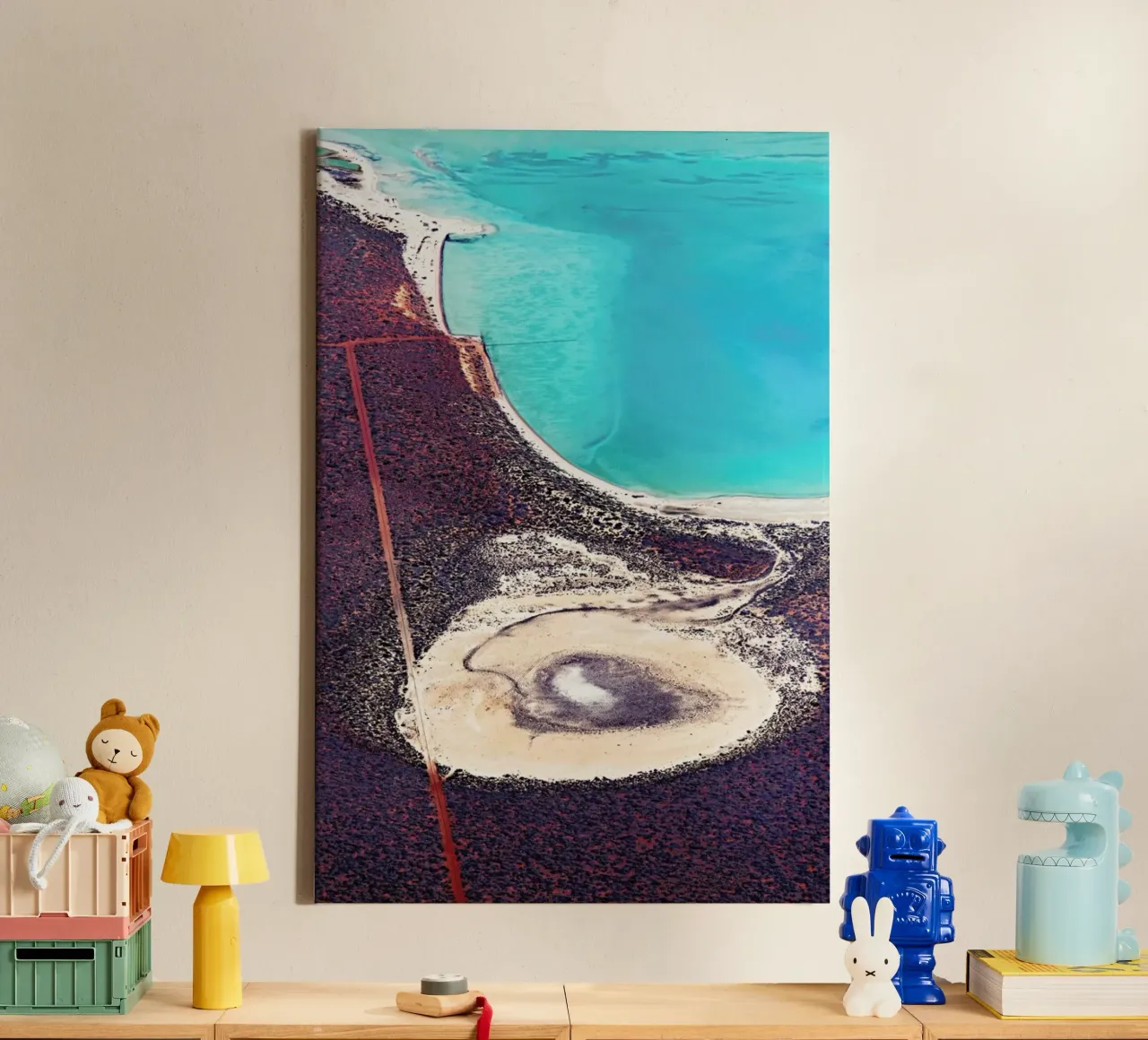 Shark Bay 12 tela con Cornice a cassetta da Simon Butterworth