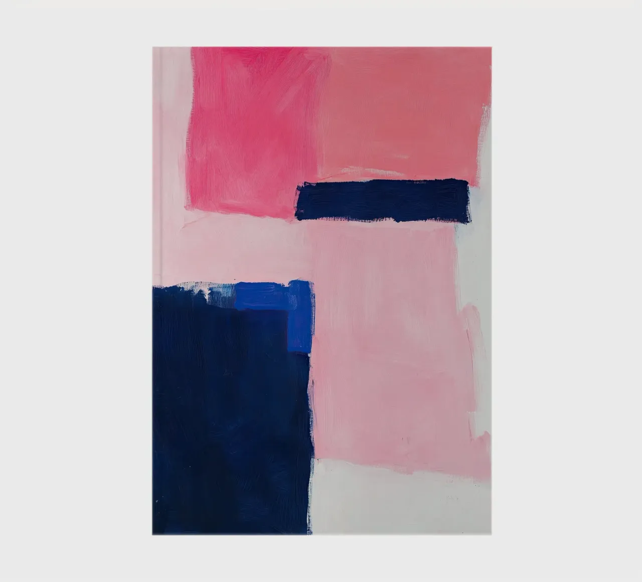 Abstract Pink Blue Neon Modern Art notebook by Euphoria Theresa