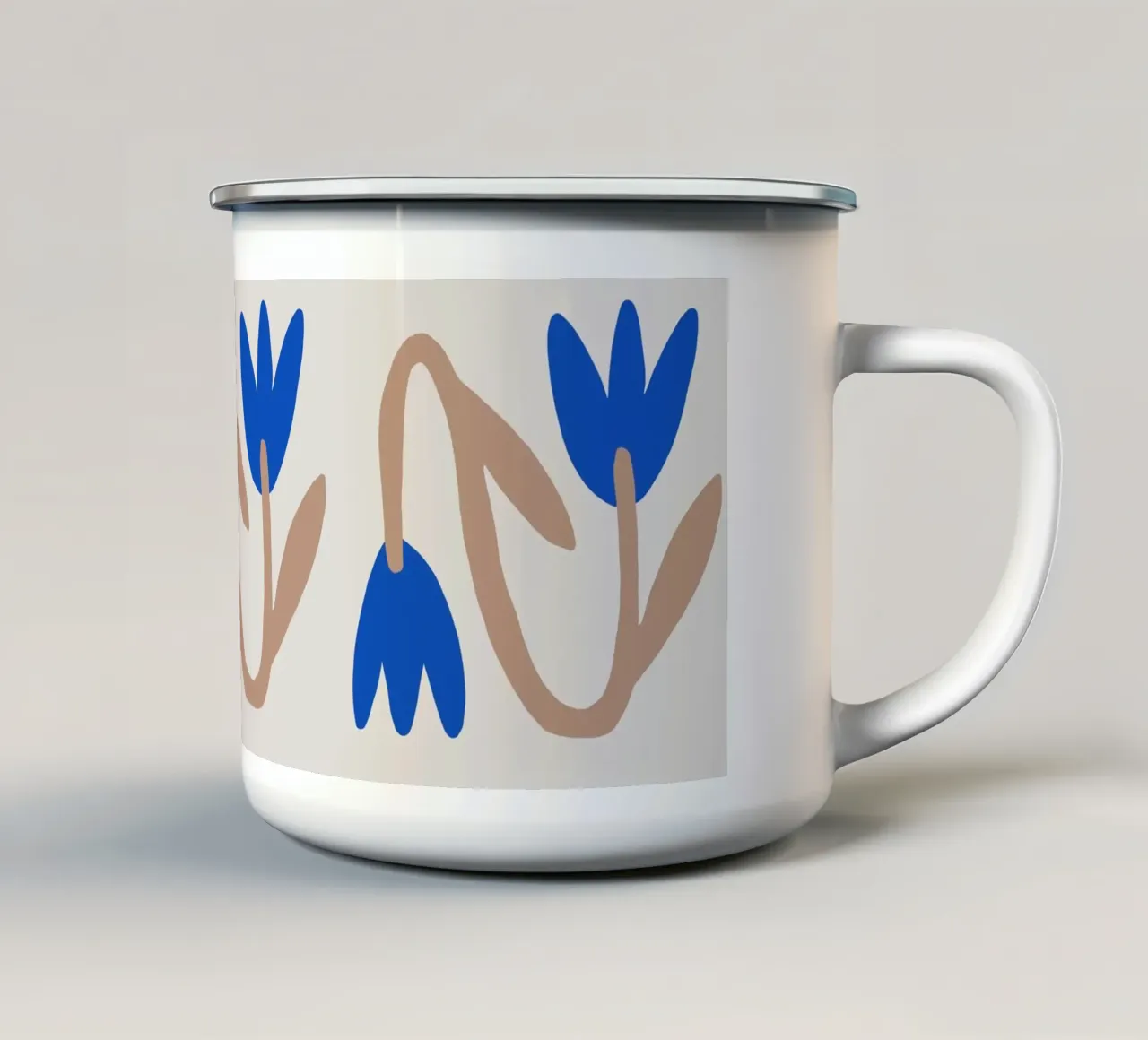 A Flower 4 tazza in smalto da Studio Memb