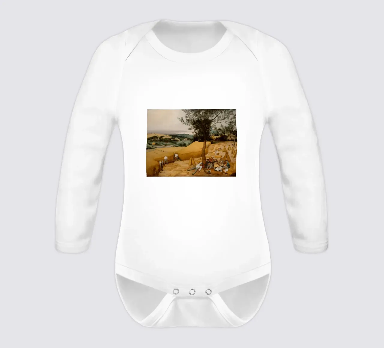 Pieter Bruegel der Ältere - Die Pflücker Langarm Babybody von William Store