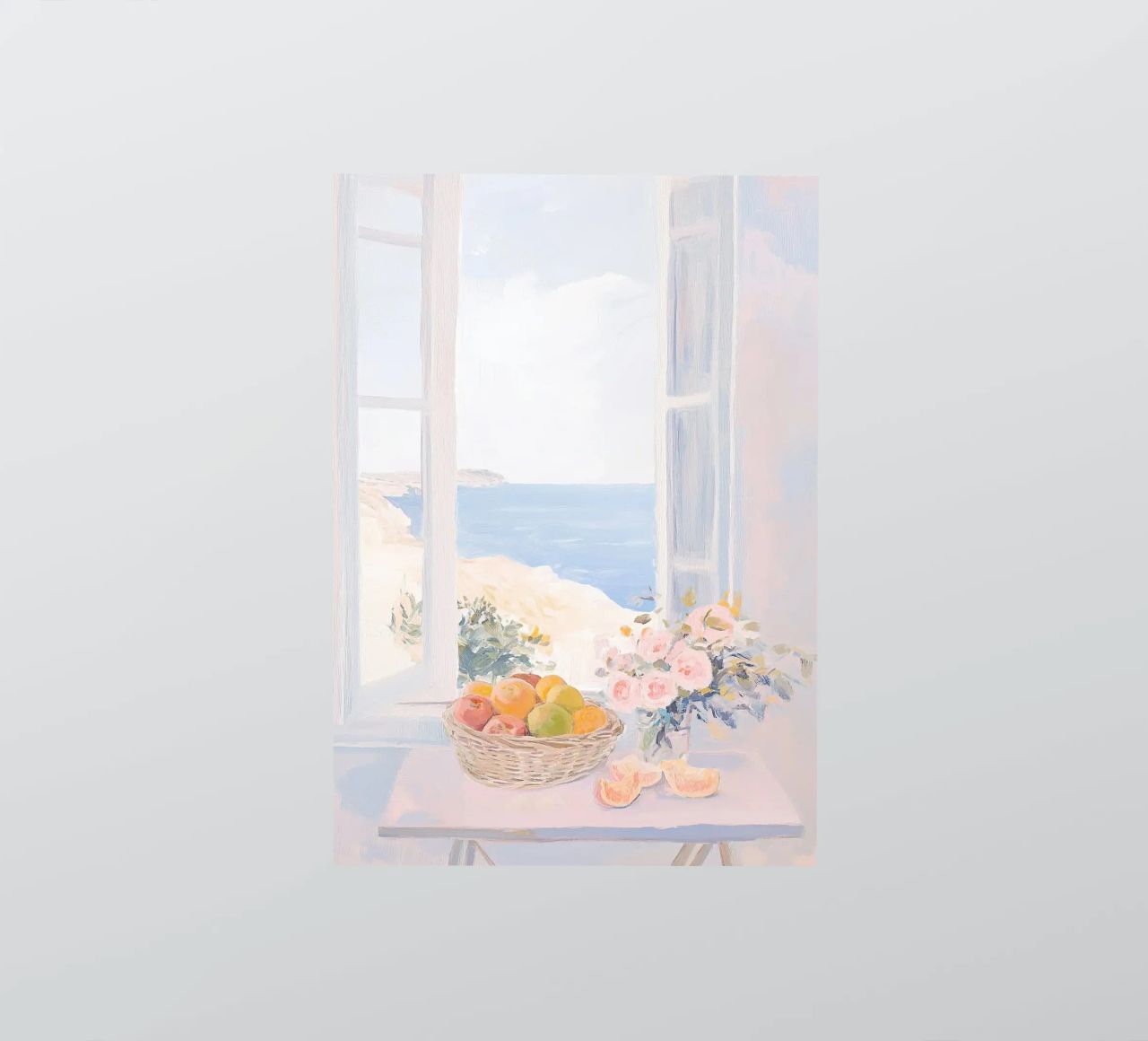 Inspiré par Matisse - Open Window Blanc autocollant de Euphoria Theresa