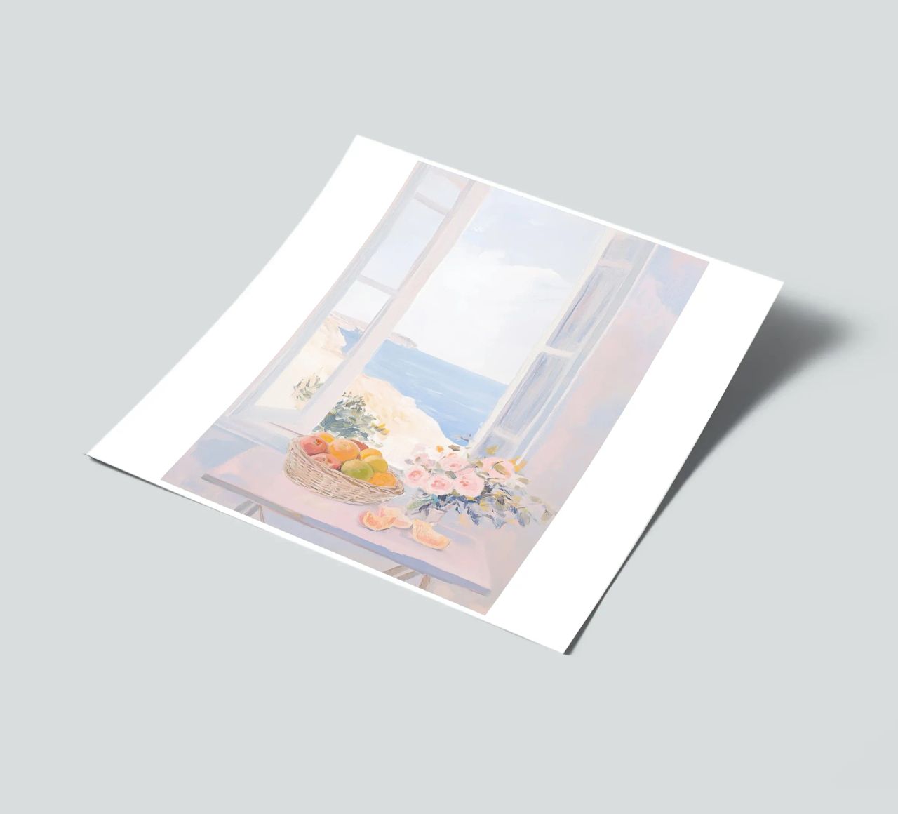 Matisse inspiriert - Open Window Weiß Stickerbogen von Euphoria Theresa