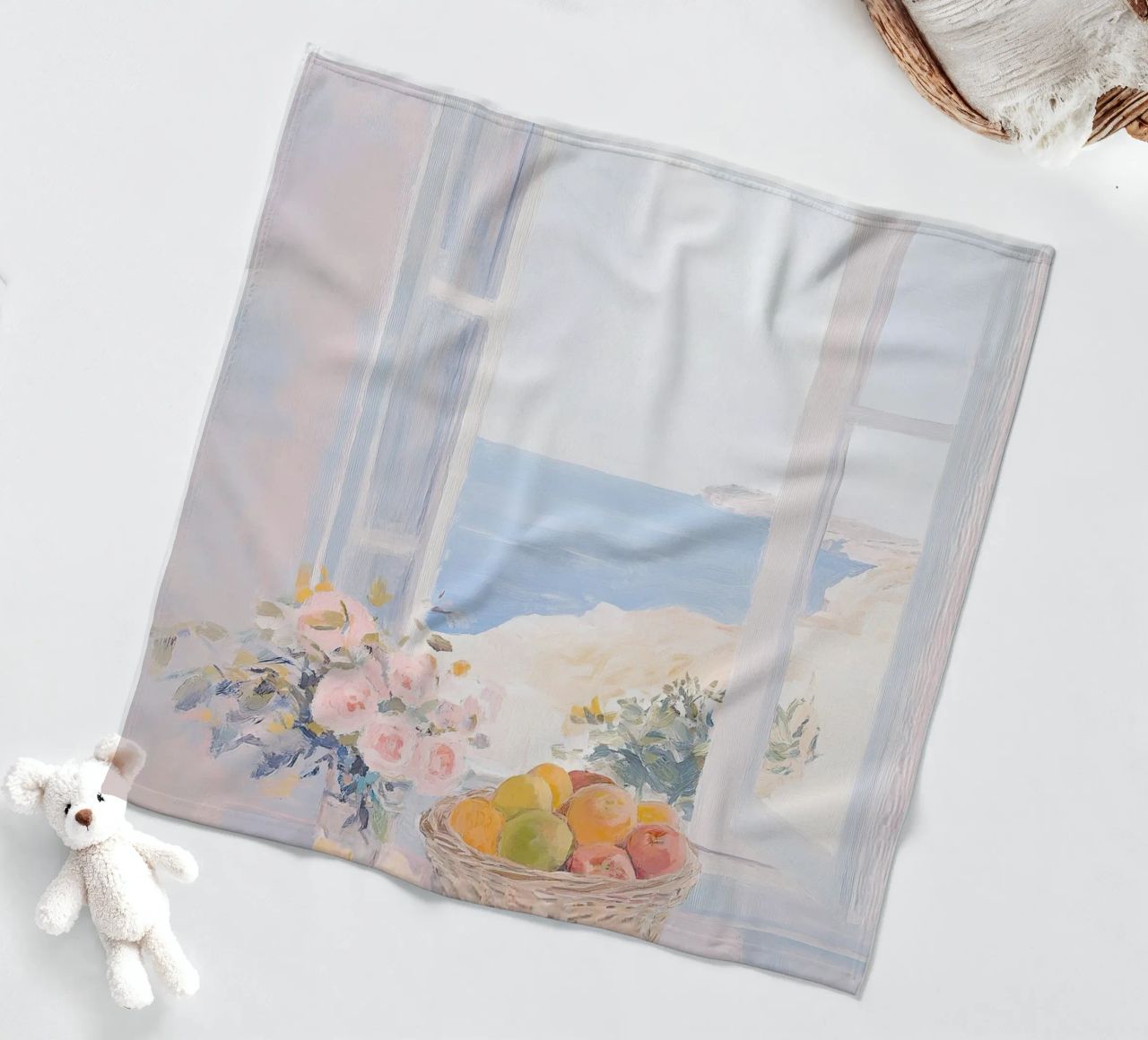 Matisse inspiriert - Open Window Weiß Fleecedecke von Euphoria Theresa