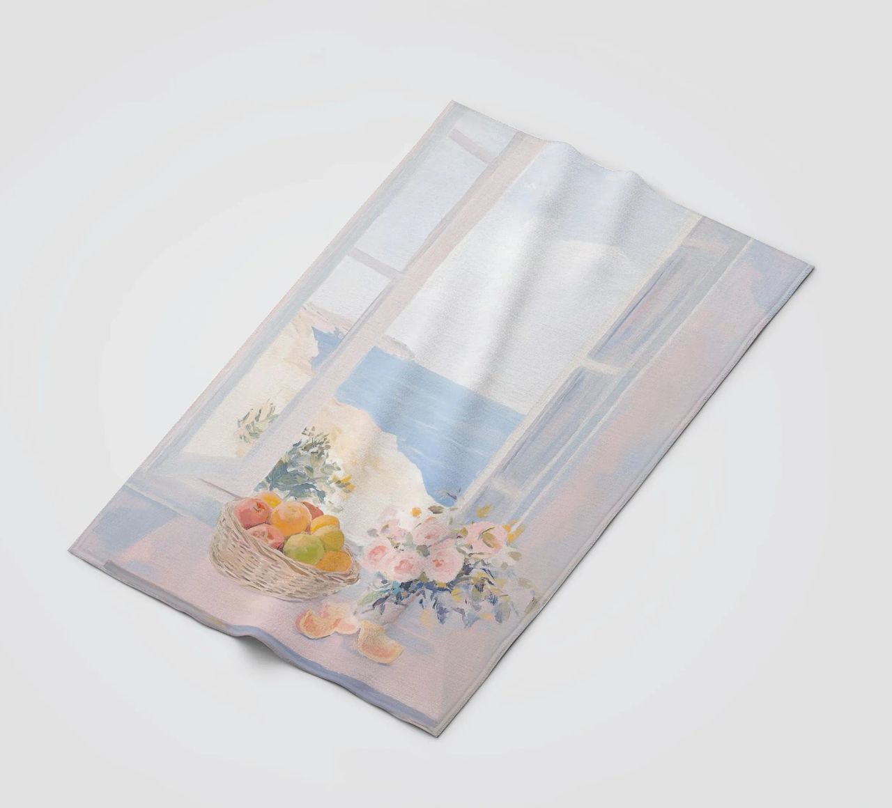 Matisse inspiriert - Open Window Weiß Fleecedecke von Euphoria Theresa