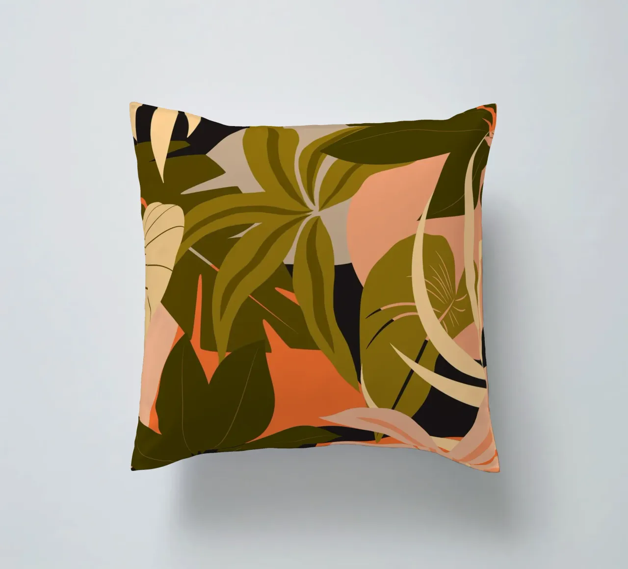 Jungle Abstract 23 decorative cushion by ThingDesign