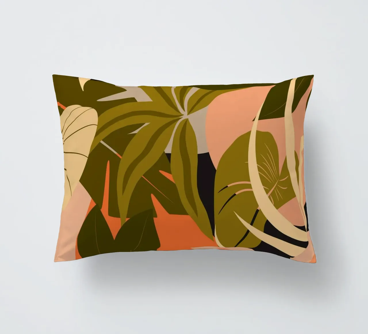 Jungle Abstract 23 decorative cushion by ThingDesign