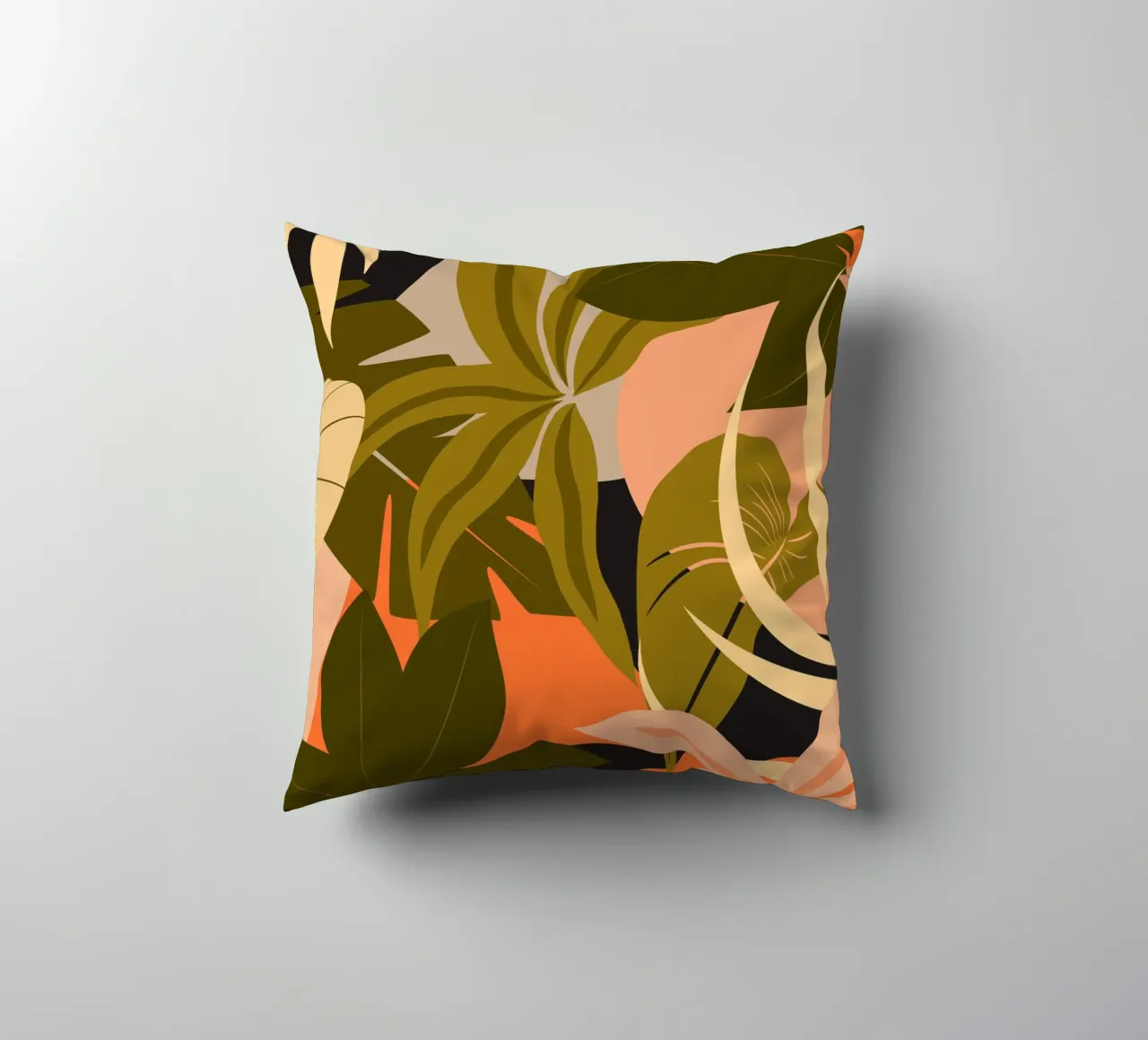Jungle Abstract 23 decorative cushion by ThingDesign