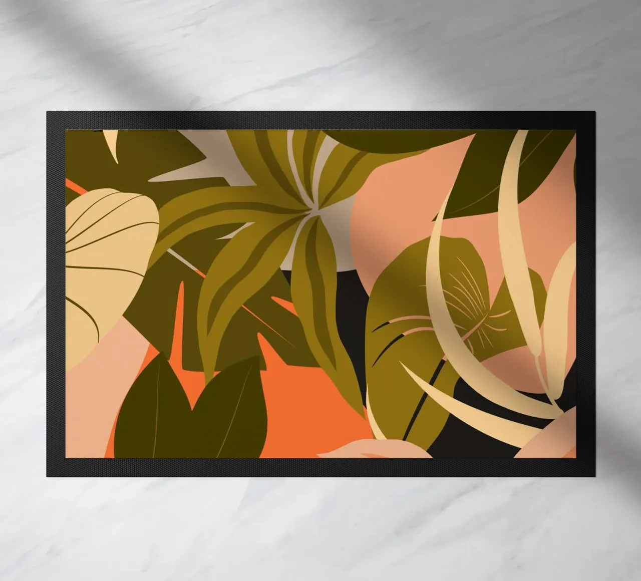 Jungle Abstract 23 doormat by ThingDesign