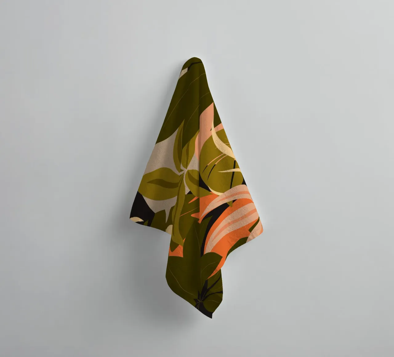 Jungle Abstract 23 towel by ThingDesign