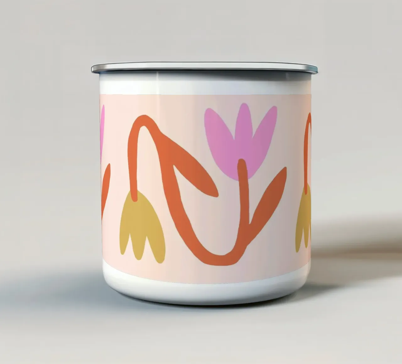 A Flower 4X tazza in smalto da Studio Memb