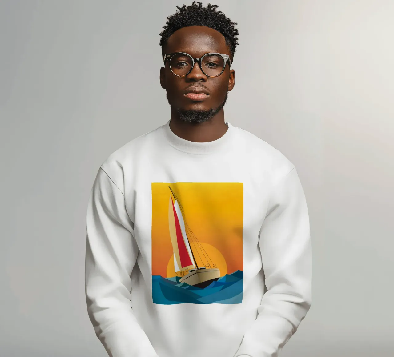 Zeilen II sweatshirt van LaylaOzFun