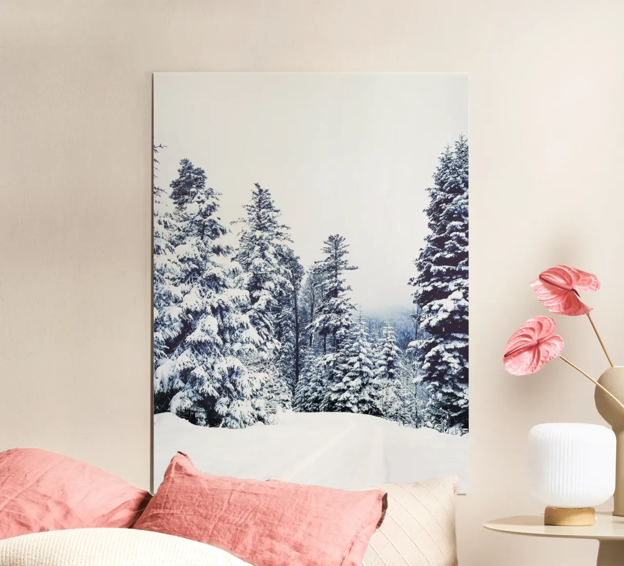Paesaggio invernale innevato design natura poster da Whole©