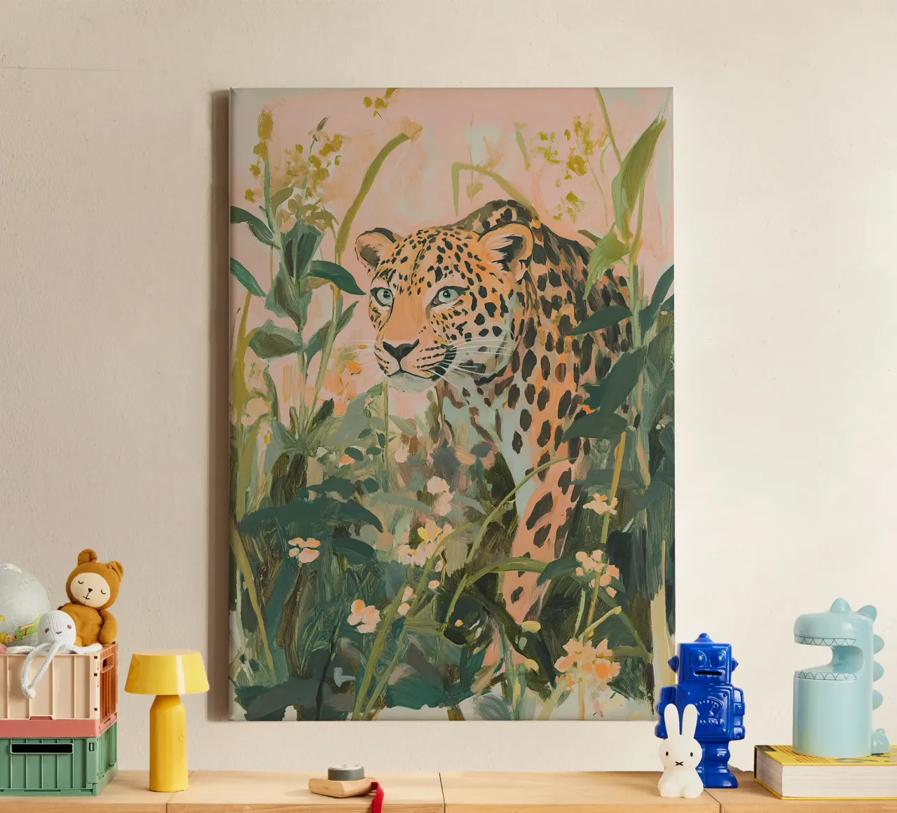 Leopard canvas by Euphoria Theresa