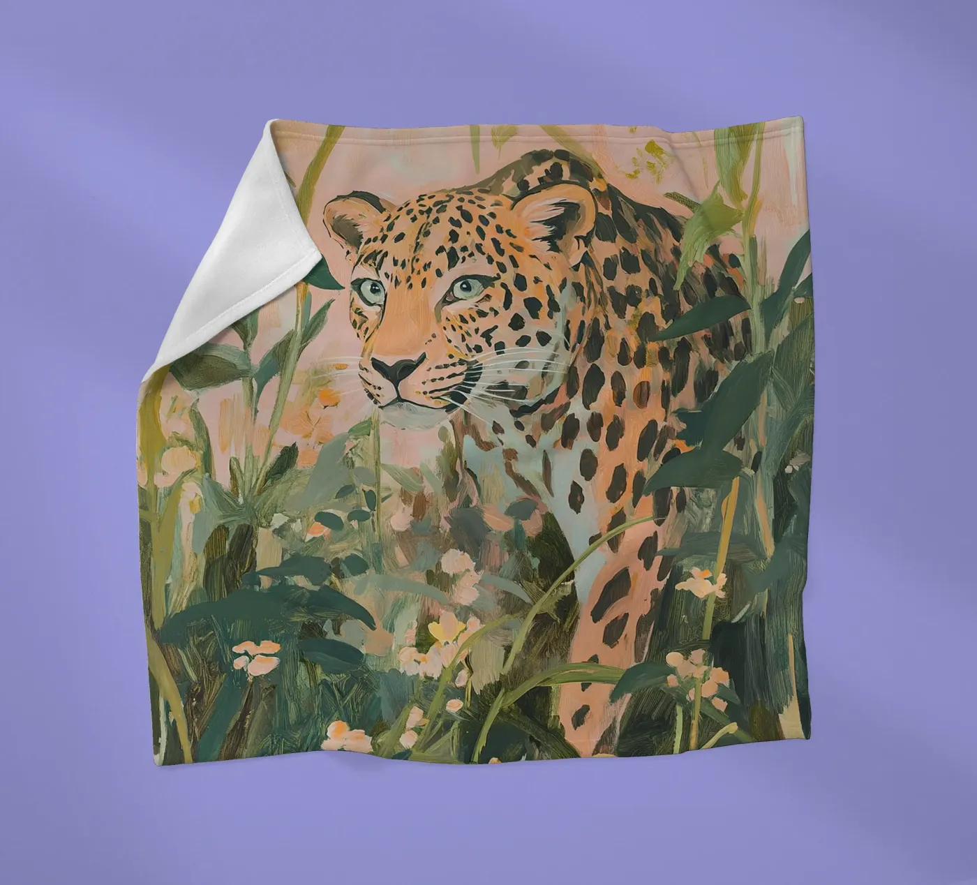 Leopard fleece blanket by Euphoria Theresa