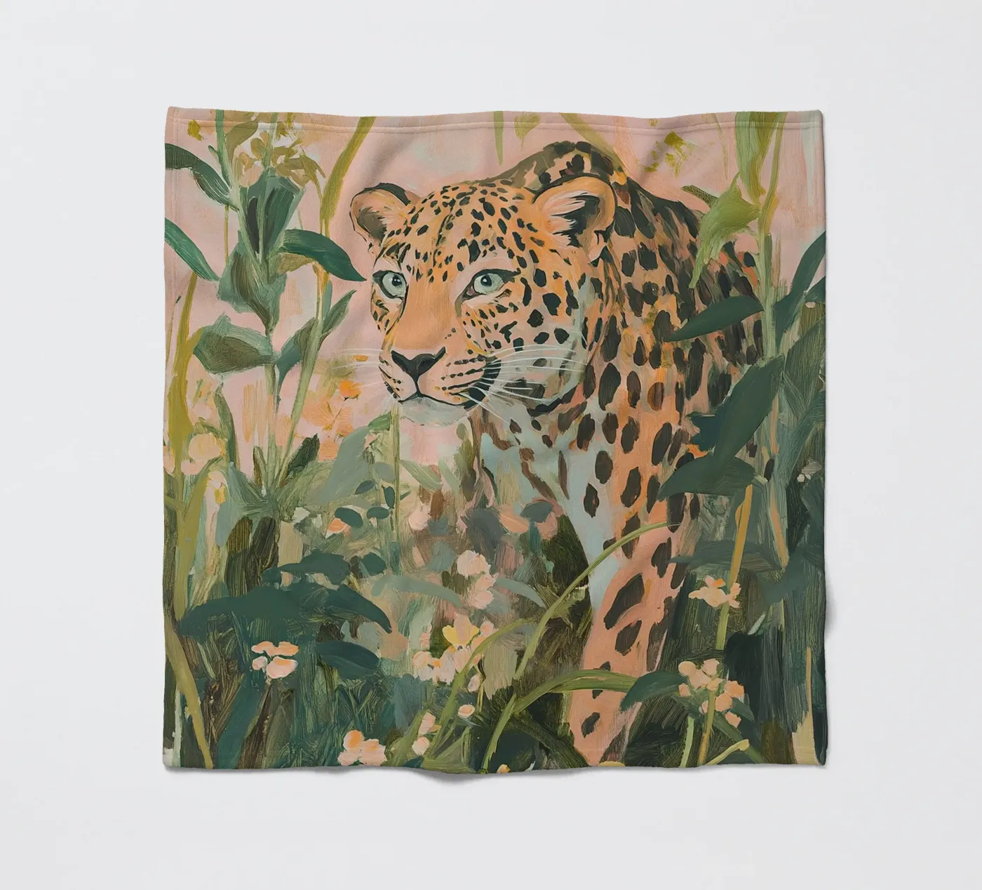Leopard fleece blanket by Euphoria Theresa
