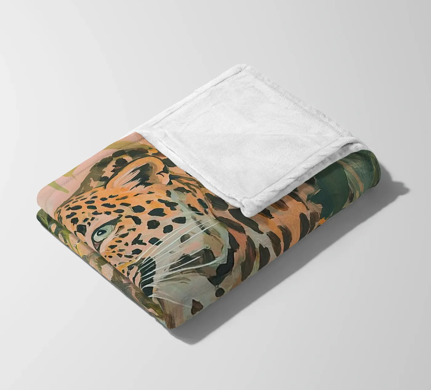 Leopard fleece blanket by Euphoria Theresa