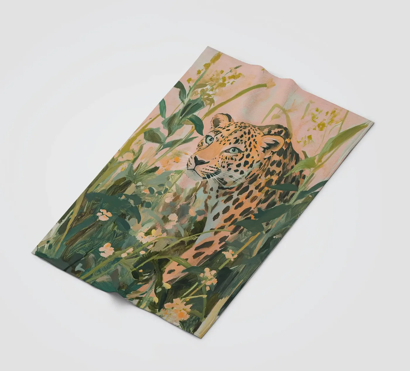 Leopard fleece blanket by Euphoria Theresa