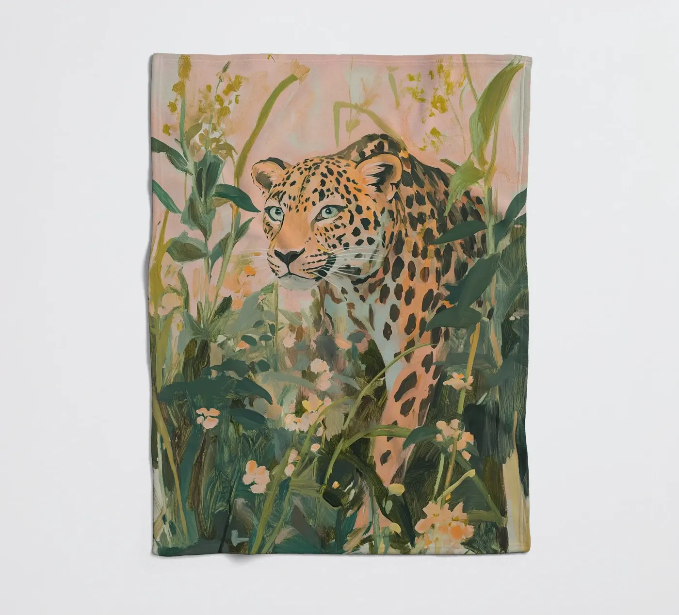 Leopard fleece blanket by Euphoria Theresa