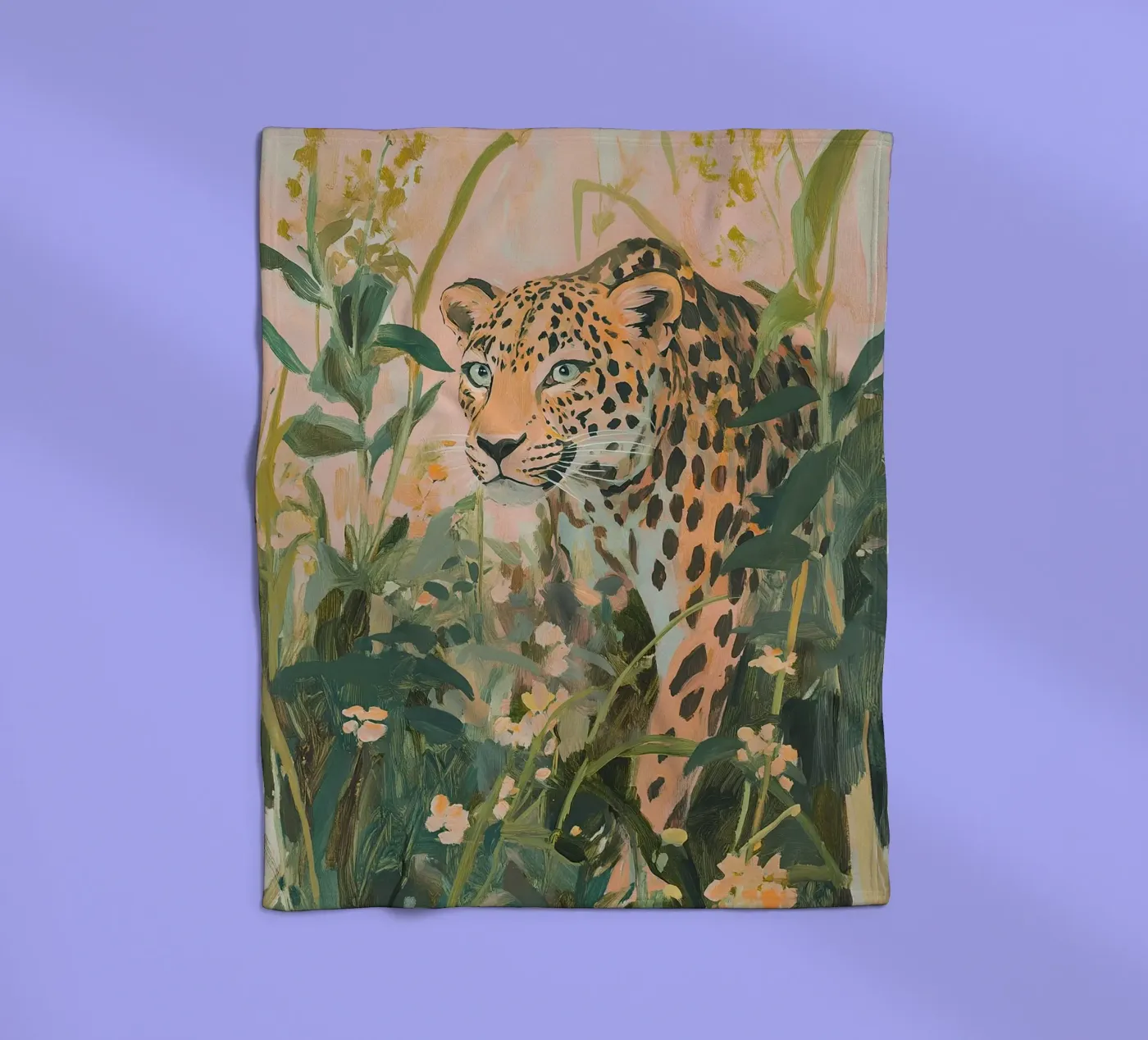Leopard fleece blanket by Euphoria Theresa