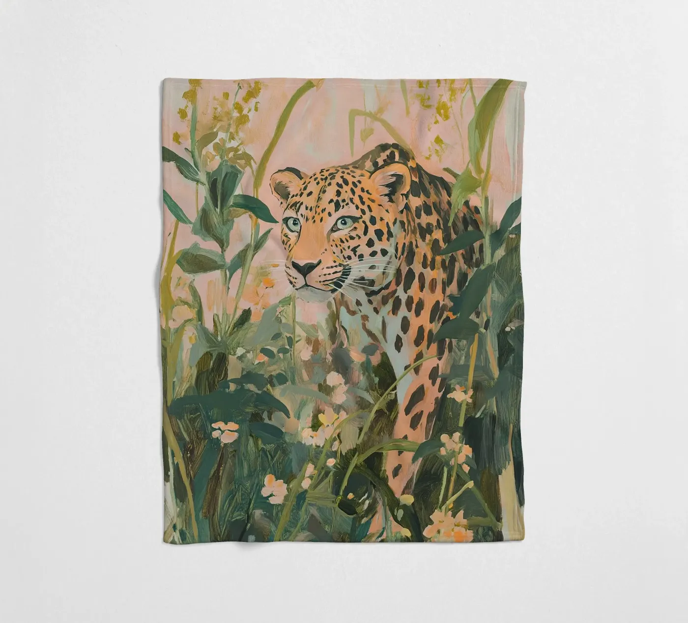 Leopard fleece blanket by Euphoria Theresa
