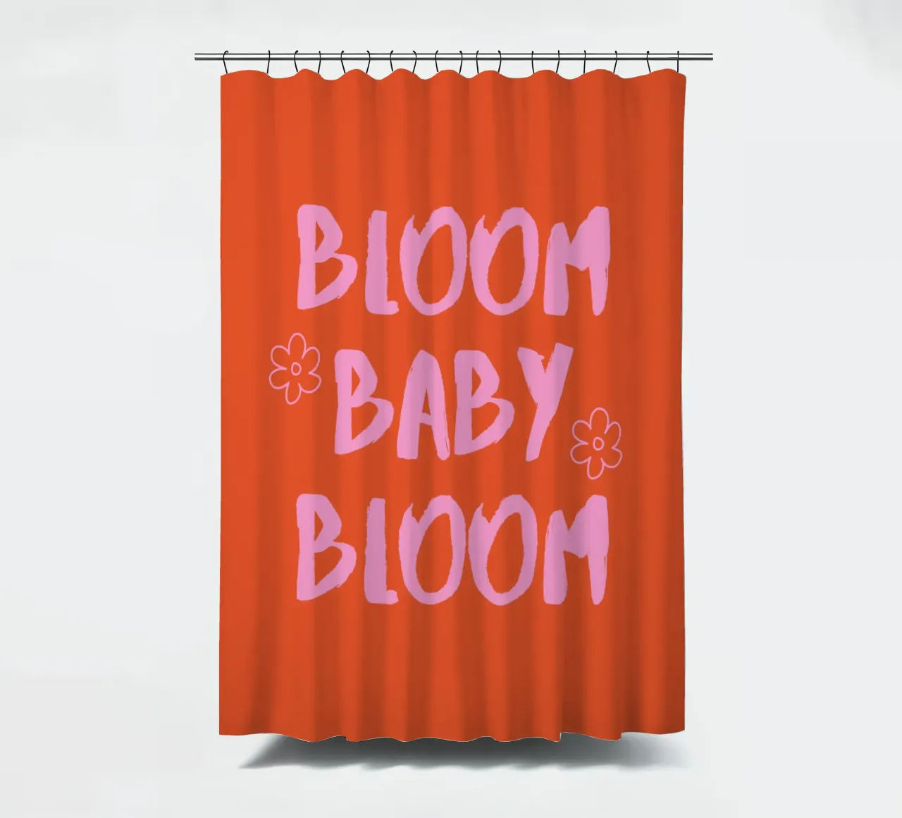 Bloom Baby Bloom shower curtain by Ohkimiko