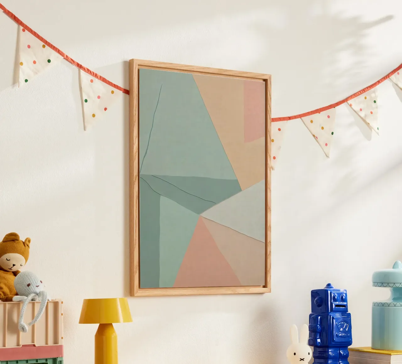 Motivo astratto pastello plexiglass da Charnwood Prints