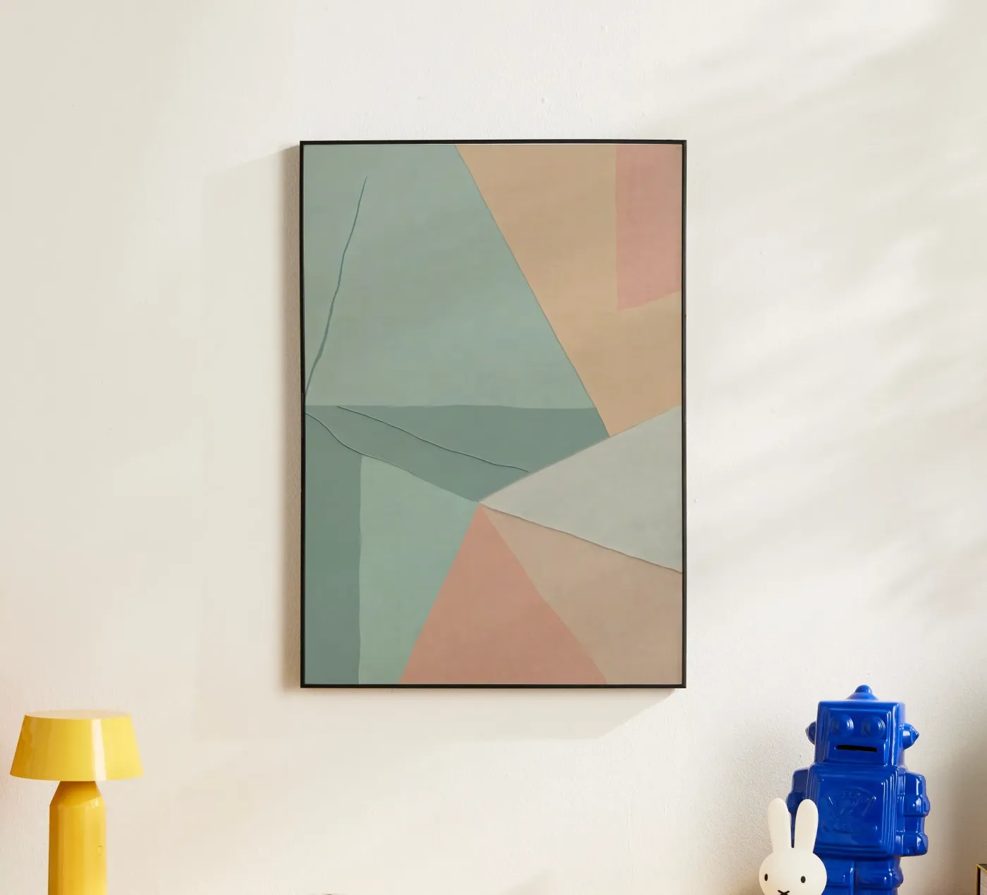 Motivo astratto pastello alluminio dibond da Charnwood Prints