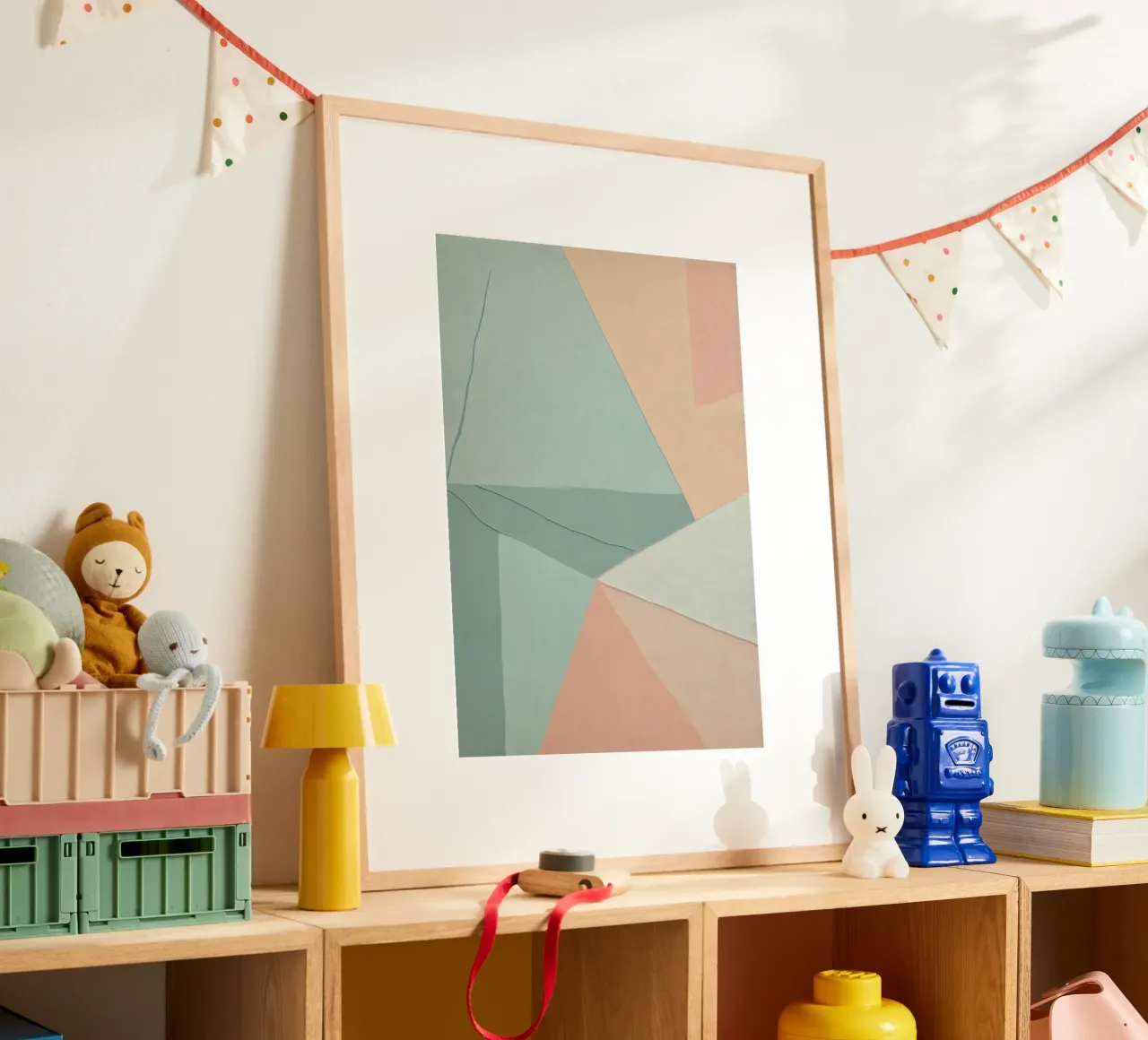 Abstract Pastel Pattern poster by Charnwood Prints