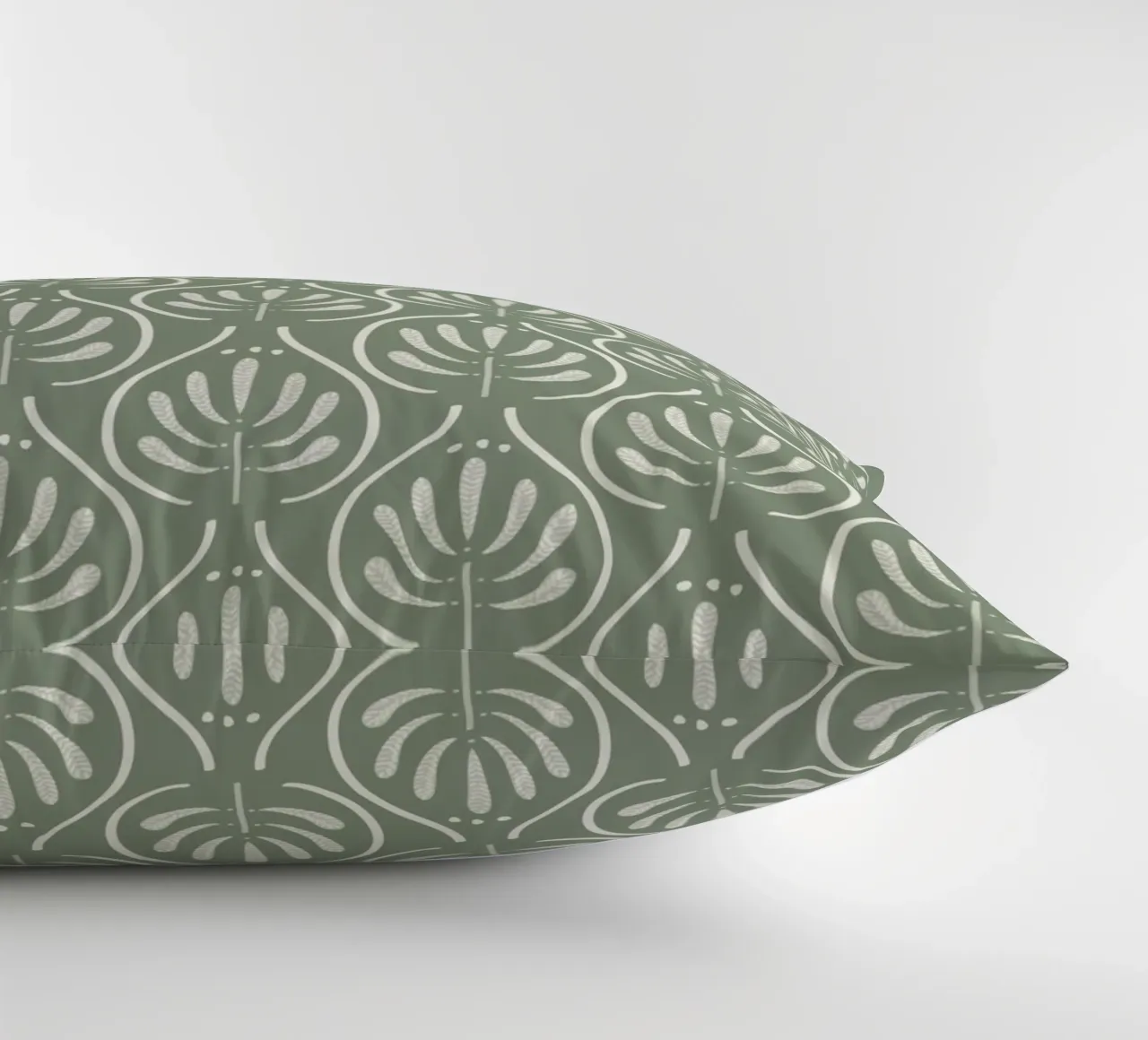 Boho Pattern Sage Green cuscino da anisillustration