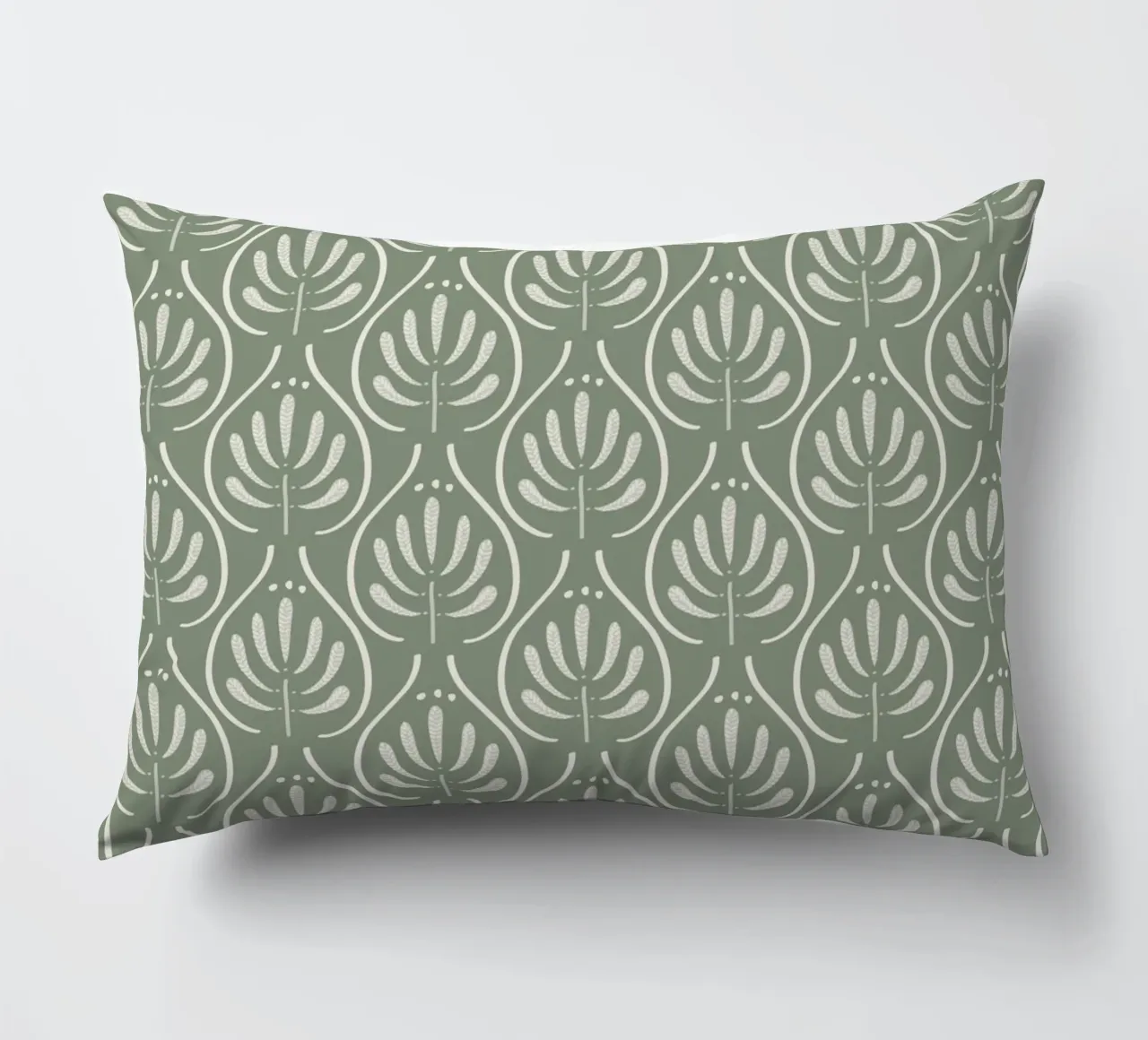 Boho Pattern Sage Green cuscino da anisillustration