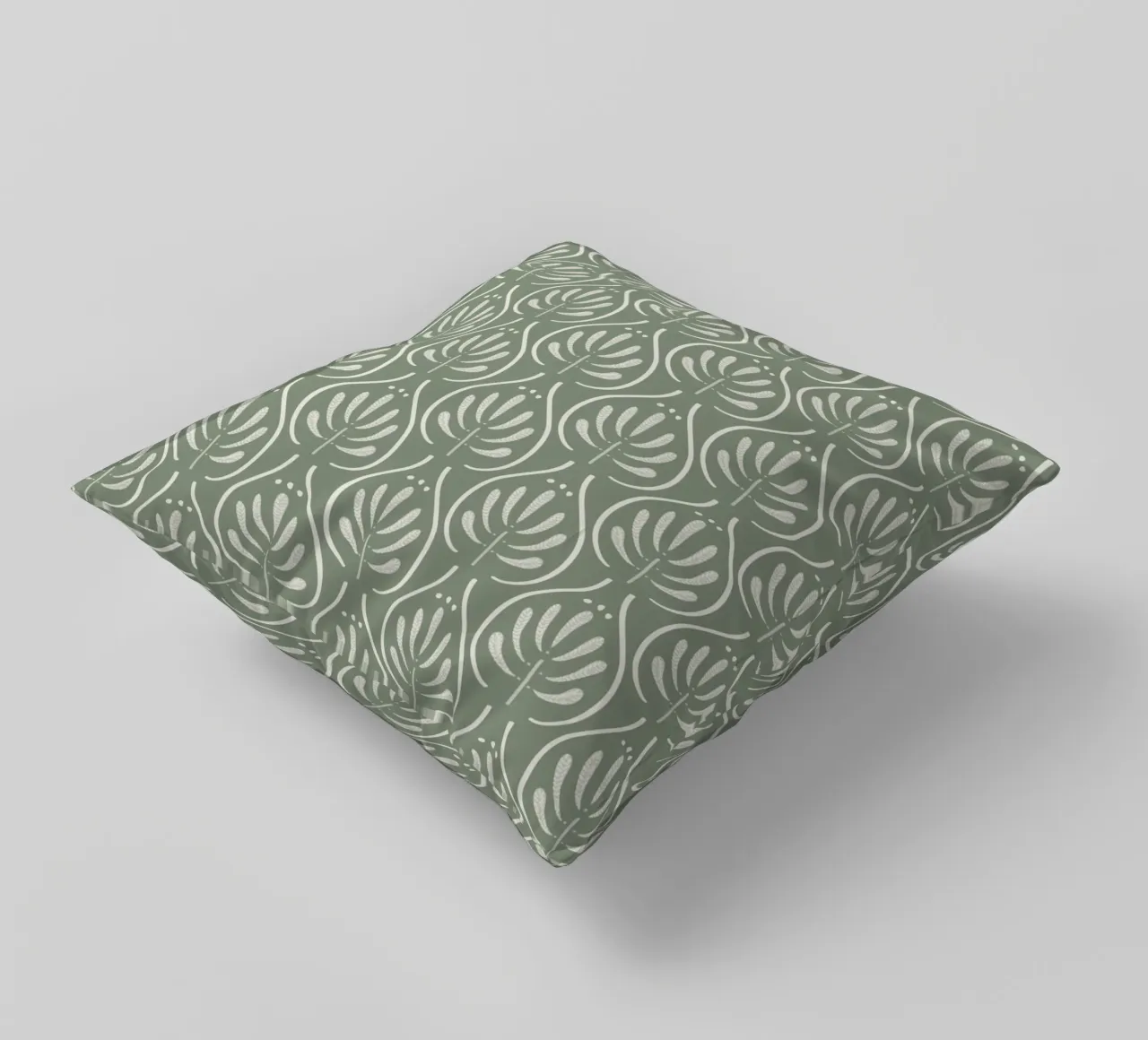 Boho Pattern Sage Green cuscino da anisillustration
