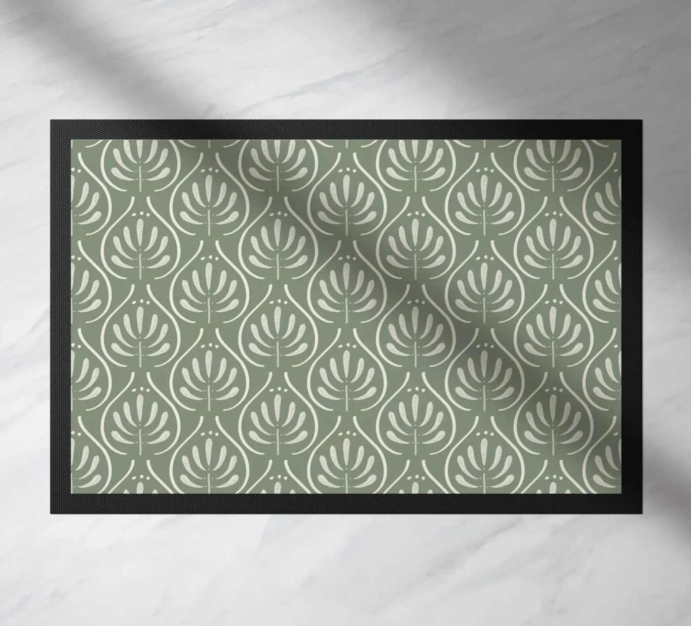 Boho Pattern Sage Green deurmat van anisillustration