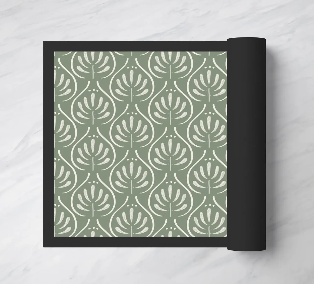 Boho Pattern Sage Green zerbino da anisillustration