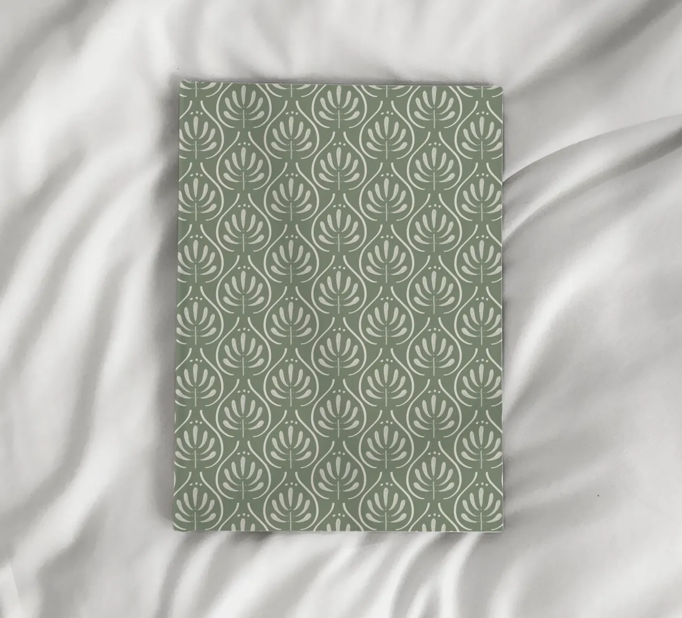 Boho Pattern Sage Green carnet de anisillustration