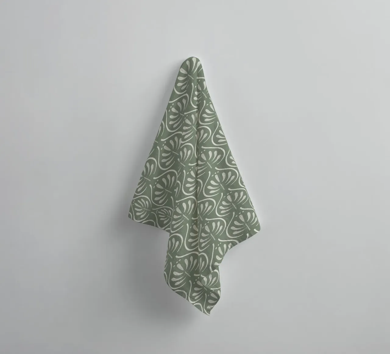 Boho Pattern Sage Green asciugamano da bagno da anisillustration