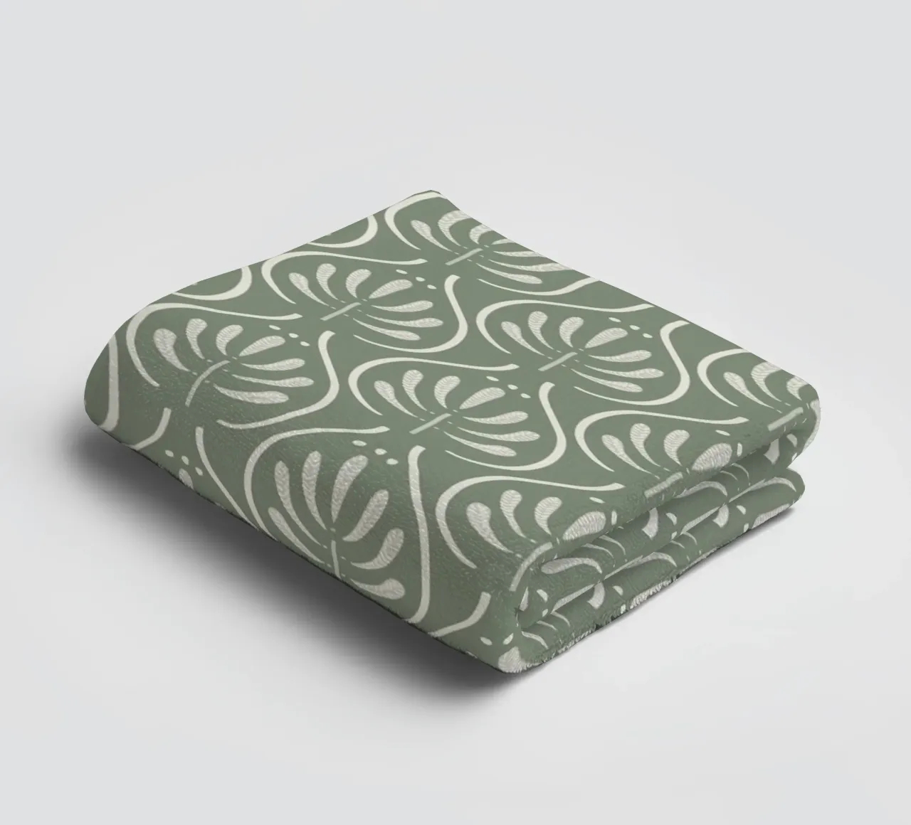 Boho Pattern Sage Green asciugamano da bagno da anisillustration