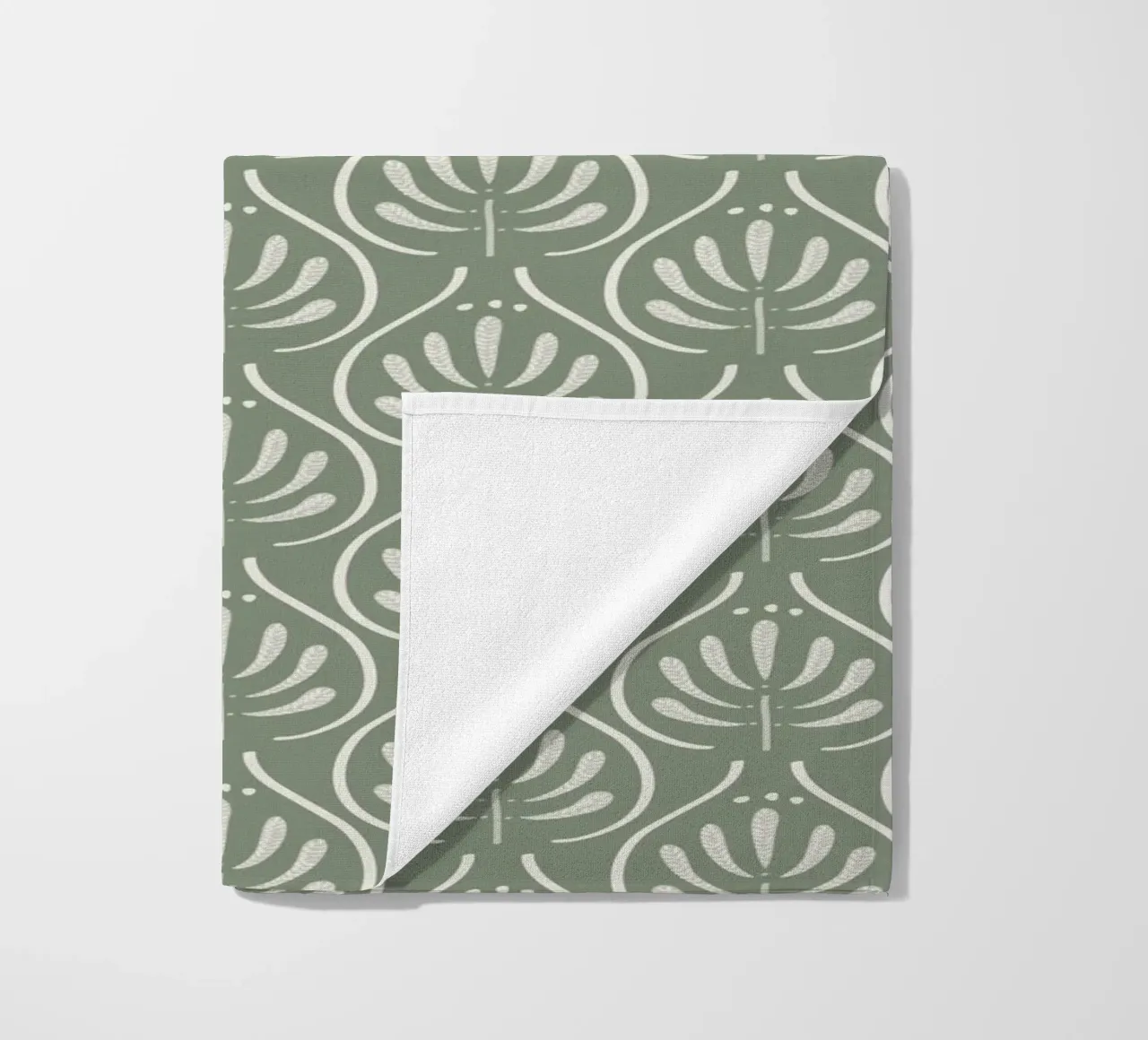 Boho Pattern Sage Green telo mare da anisillustration