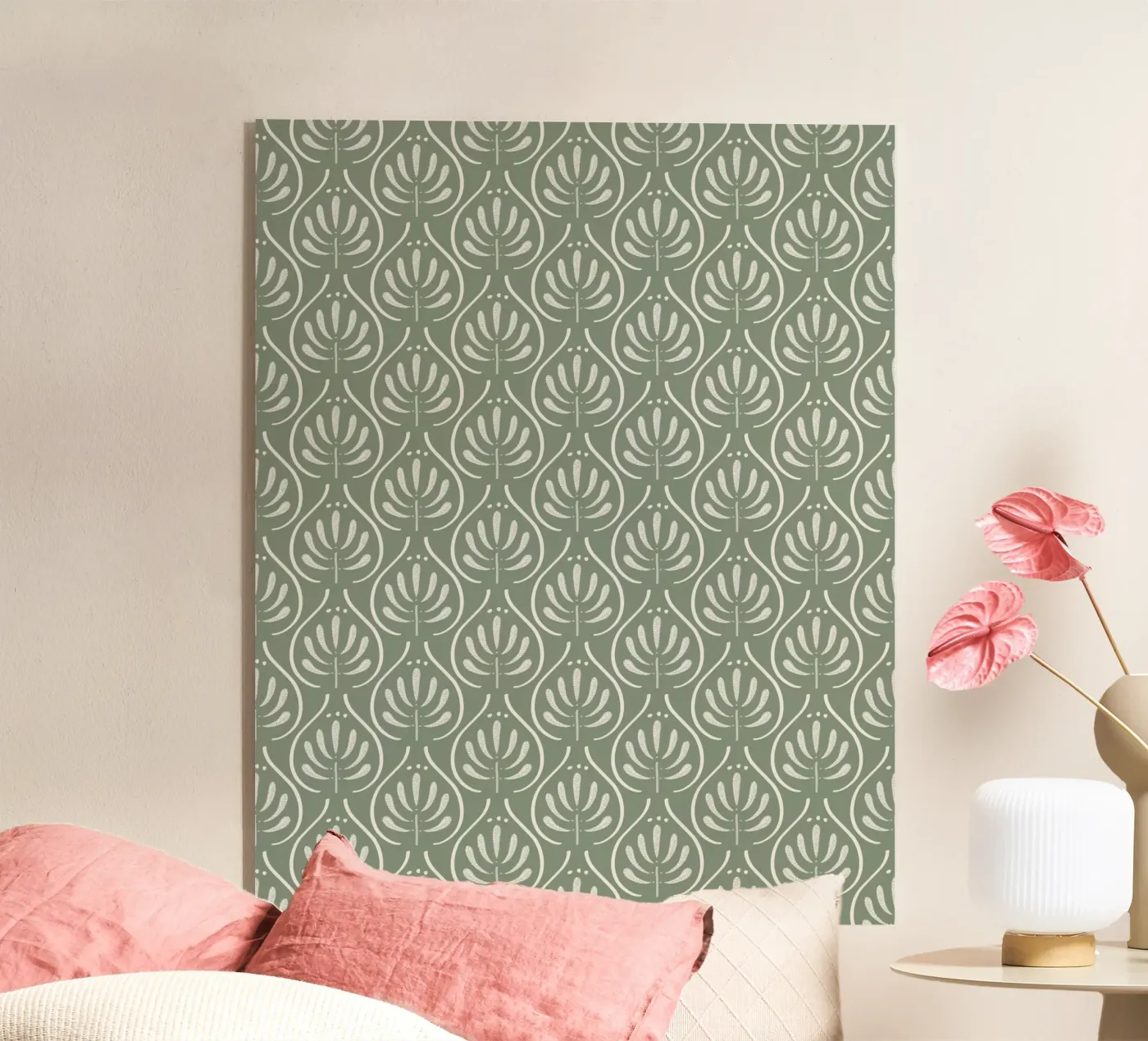 Boho Pattern Sage Green plexiglas de anisillustration
