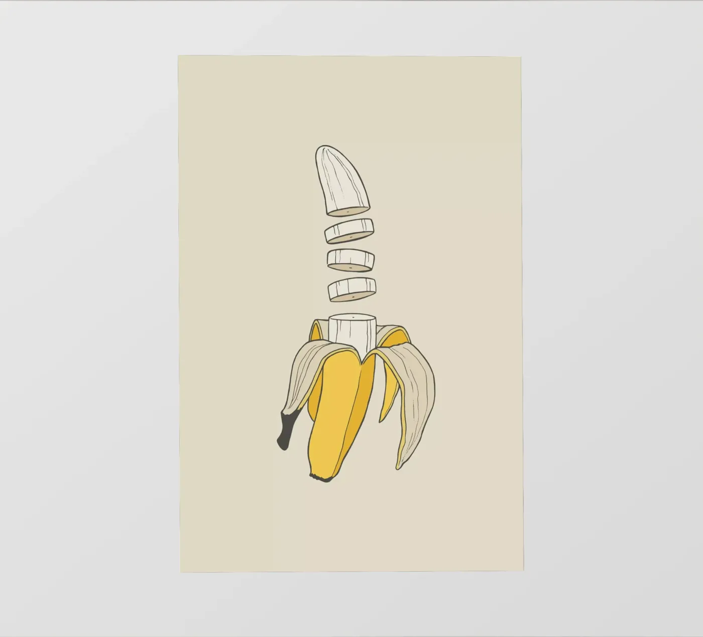 Banana Split PVC Plane von Rob Art | Illustration