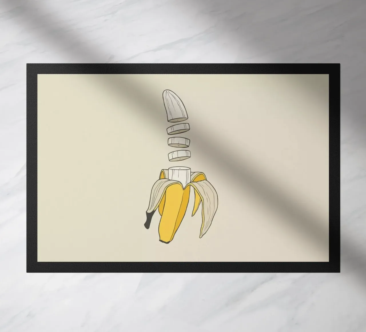 Banana Split doormat by Rob Art | Illustration