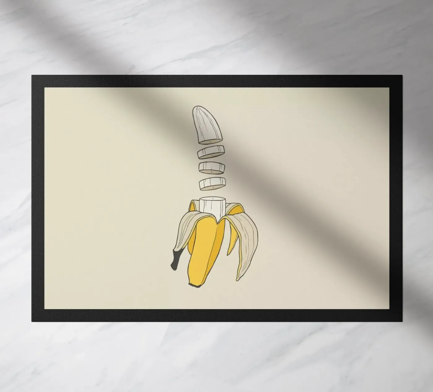 Banana Split doormat by Rob Art | Illustration